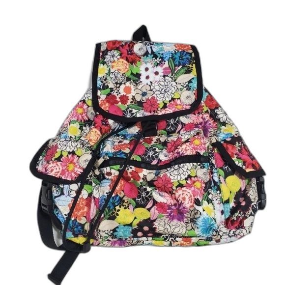 Lesportsac Voyager backpack Sunlight Floral tropical print - Picture 1 of 11